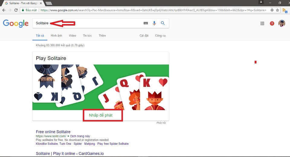 Hướng dẫn chơi game trên giao diện chính của Google (Ảnh 3) Hướng dẫn chơi game trên giao diện chính của Google (Ảnh 3)