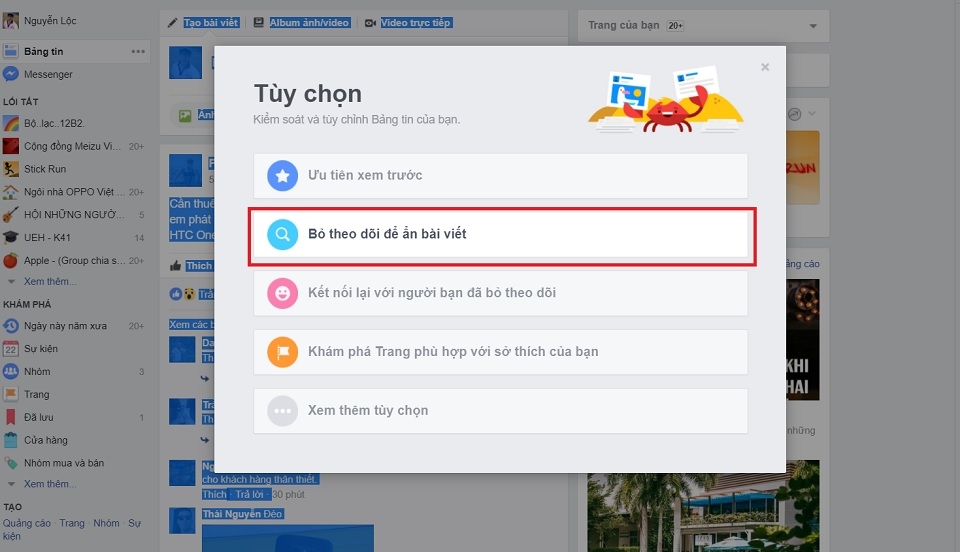 Unfollow/bỏ theo dõi cùng lúc nhiều người Facebook (Ảnh 2) Unfollow/bỏ theo dõi cùng lúc nhiều người Facebook (Ảnh 2)