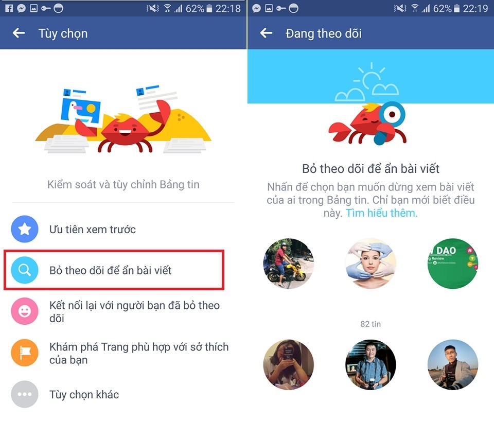 Cách loại bỏ những status “rác” trên new feed Facebook (Bước 1) Cách loại bỏ những status “rác” trên new feed Facebook (Bước 1)