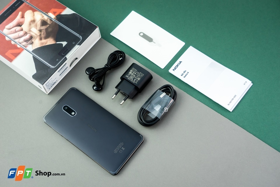Mở hộp Nokia 6 bản “Đen nhám”: Thiết kế, cấu hình ổn (Ảnh 2) Mở hộp Nokia 6 bản “Đen nhám”: Thiết kế, cấu hình ổn (Ảnh 2)