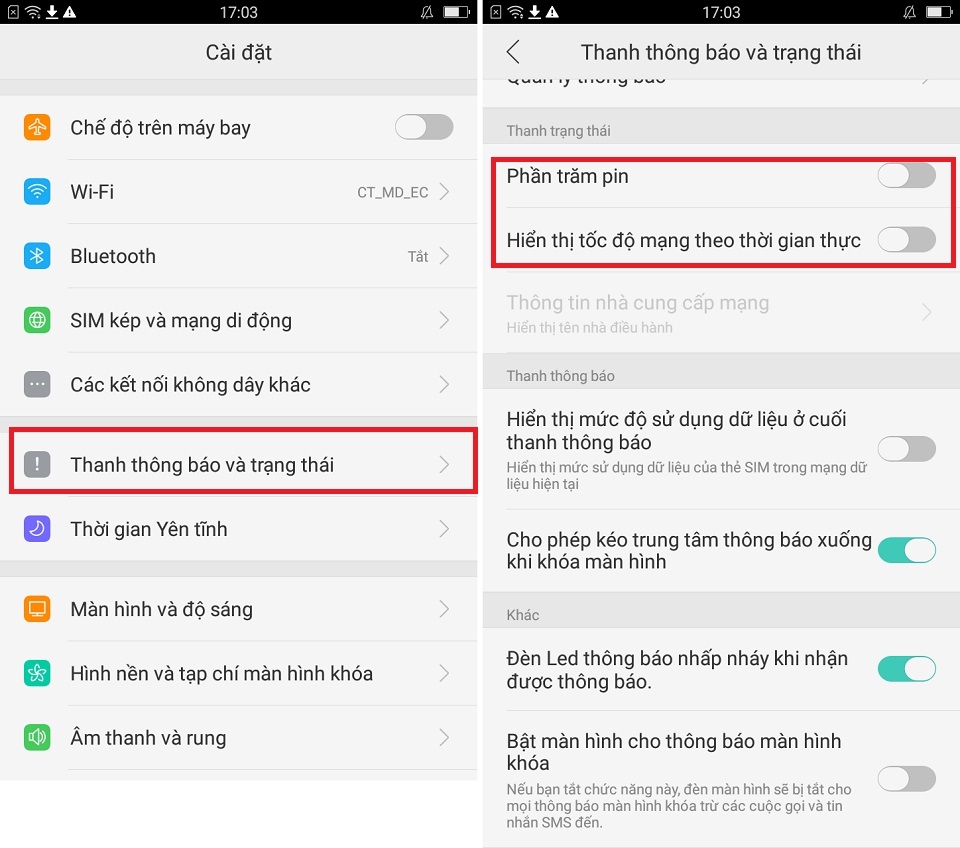 Những thiết đặt trên OPPO F3 Lite (Ảnh 1) Những thiết đặt trên OPPO F3 Lite (Ảnh 1)