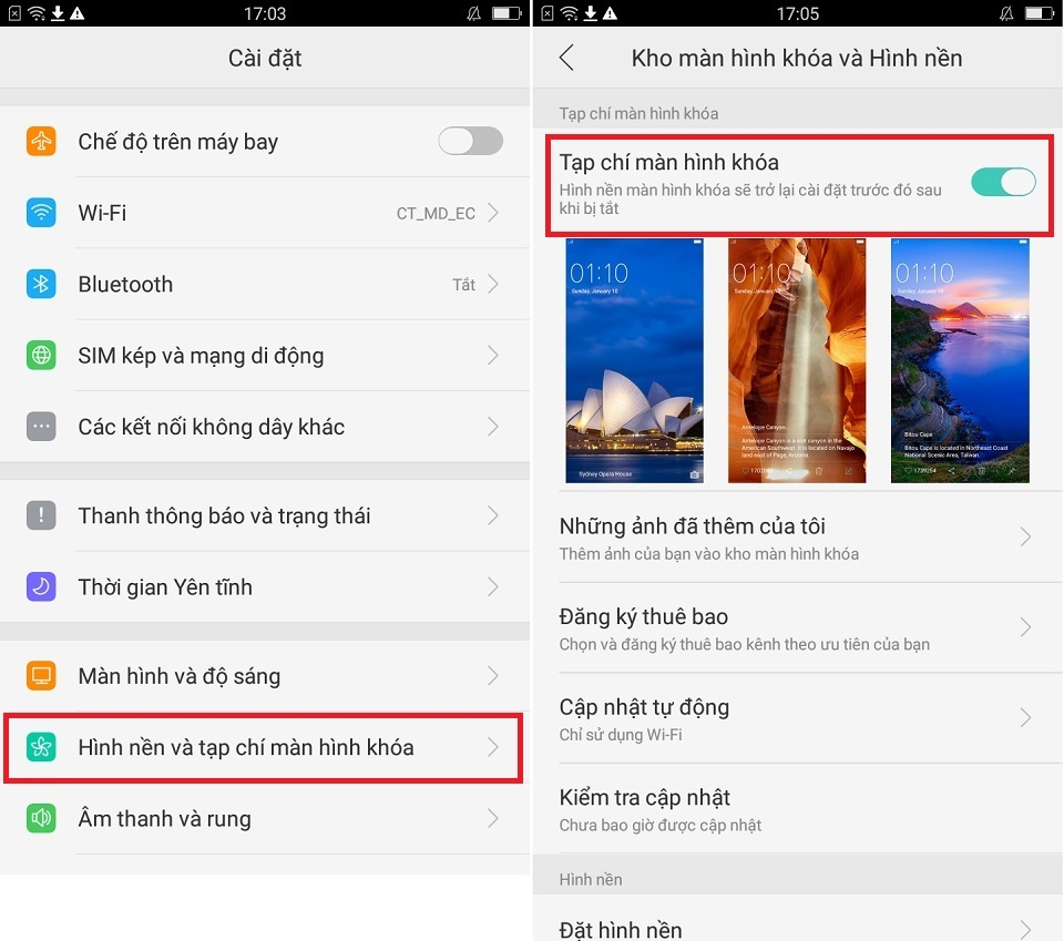 Những thiết đặt trên OPPO F3 Lite (Ảnh 3) Những thiết đặt trên OPPO F3 Lite (Ảnh 3)