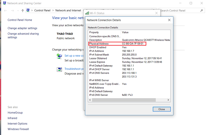 hướng dẫn cách xem địa chỉ mac của laptop win 10 hướng dẫn cách xem địa chỉ mac của laptop win 10
