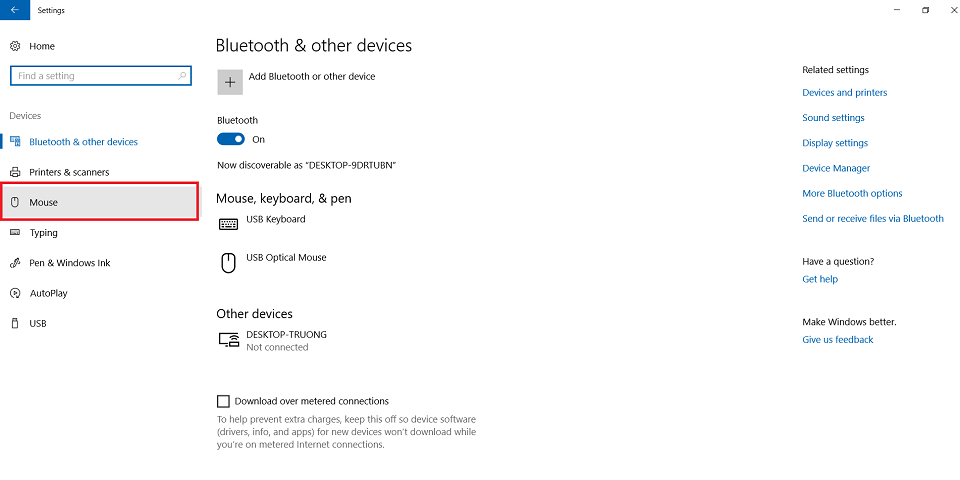 cách kích hoạt Touchpad 4