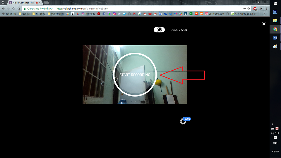Cách quay video bằng laptop