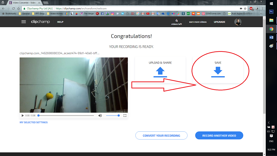 Cách quay video bằng laptop