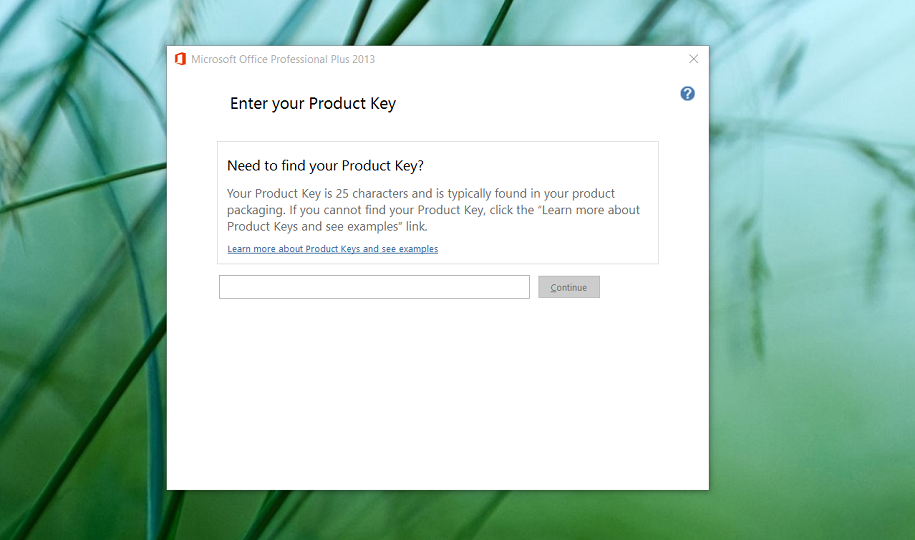 Hình ảnh hướng dẫn cách nhập key Office 2013 Hình ảnh hướng dẫn cách nhập key Office 2013