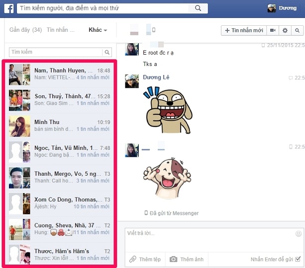 Cách xem toàn bộ tin nhắn Facebook Cách xem toàn bộ tin nhắn Facebook