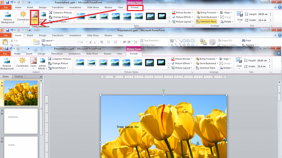 Cách làm mờ nền trong Powerpoint 3
