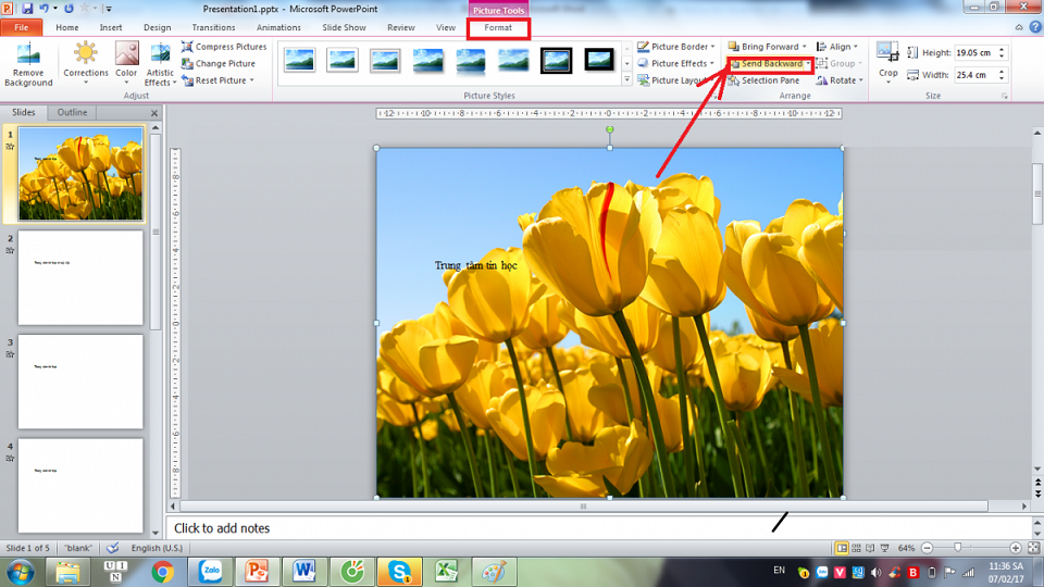 Cách làm mờ nền trong Powerpoint 3