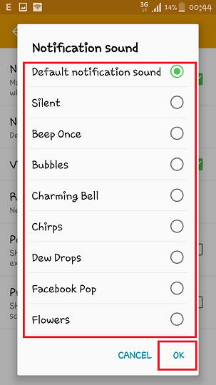 Hướng dẫn cài nhạc chuông tin nhắn cho Android