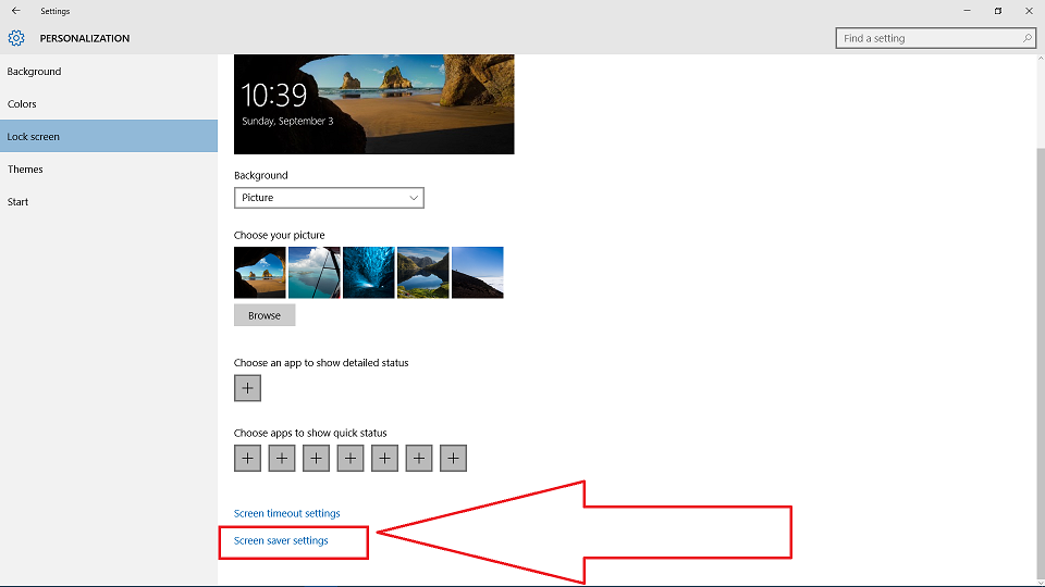 Setting Cho Window Hướng dẫn tắt chế độ chờ màn hình Win 10