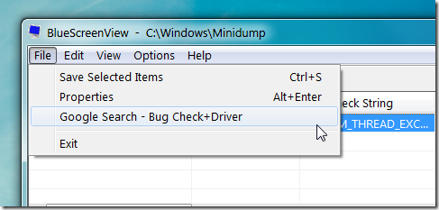 cách sử dụng bluescreenview