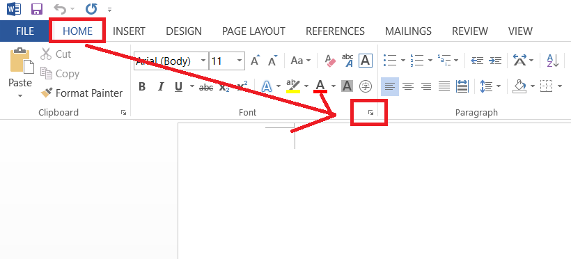 chỉnh font chữ mặc định trong word