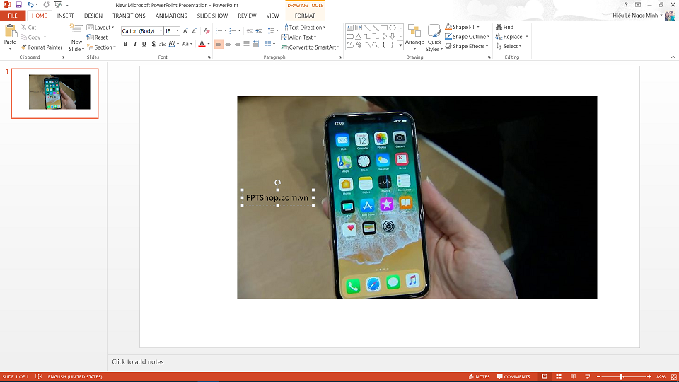 cách chèn chữ vào ảnh trong Powerpoint Cách viết chữ trong PowerPoint 5