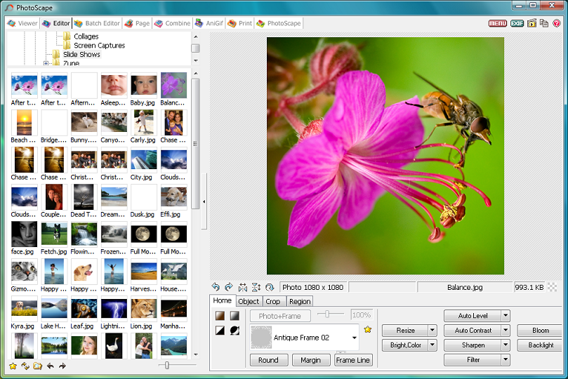 Phần mềm chỉnh sửa ảnh Photoscape