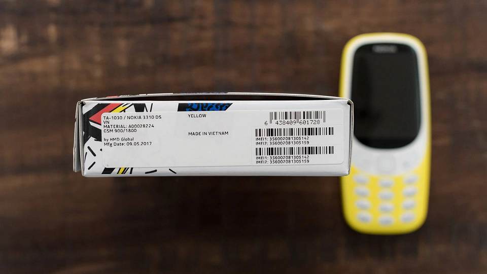 Đập hộp Nokia 3310