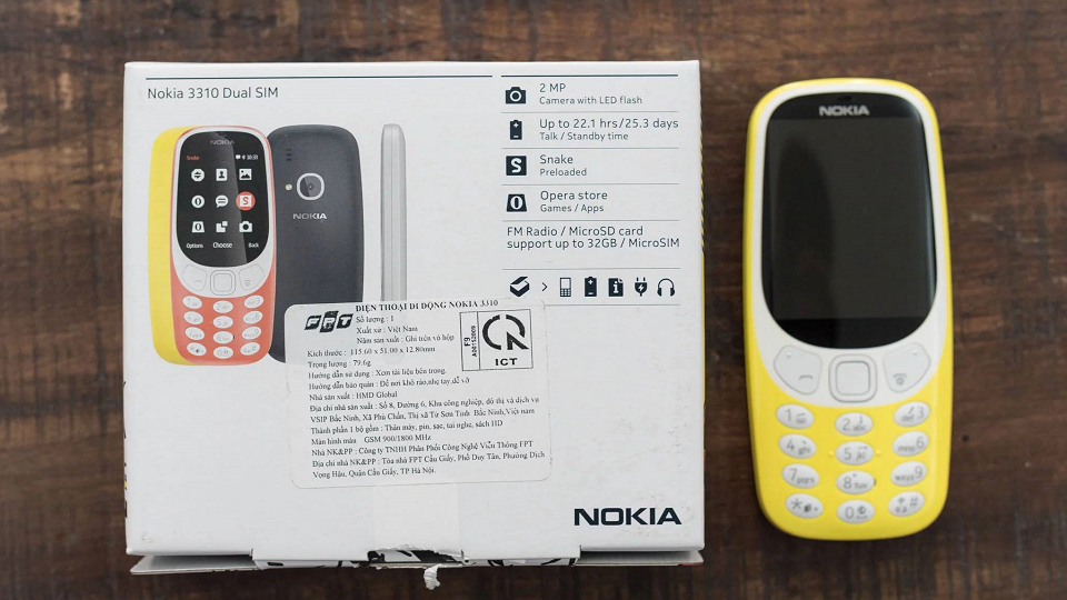 Đập hộp Nokia 3310