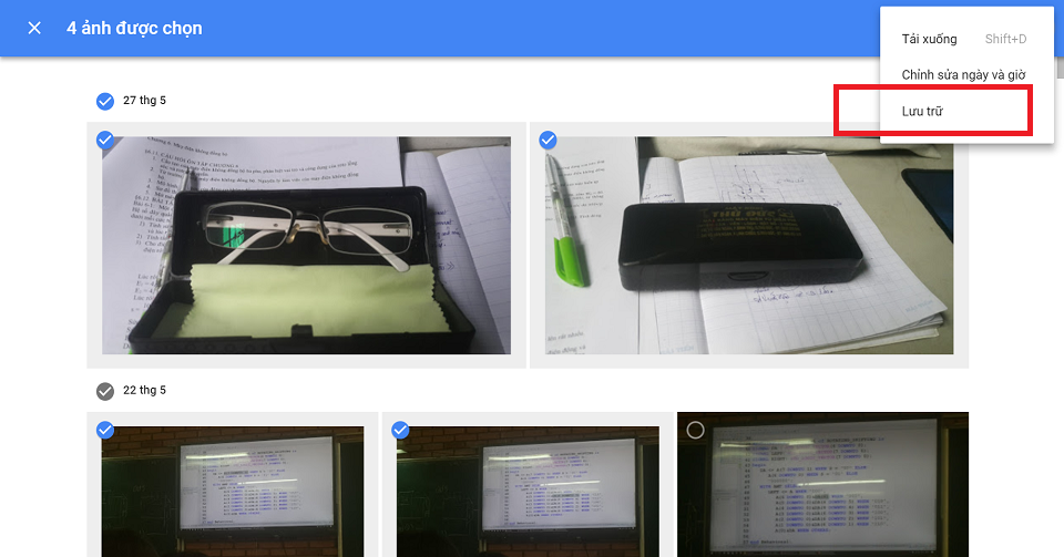 ẩn ảnh trên Google Photos