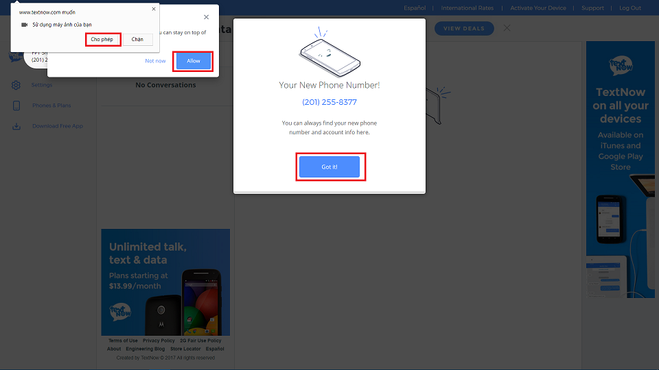 Cách tạo số điện thoại ảo online