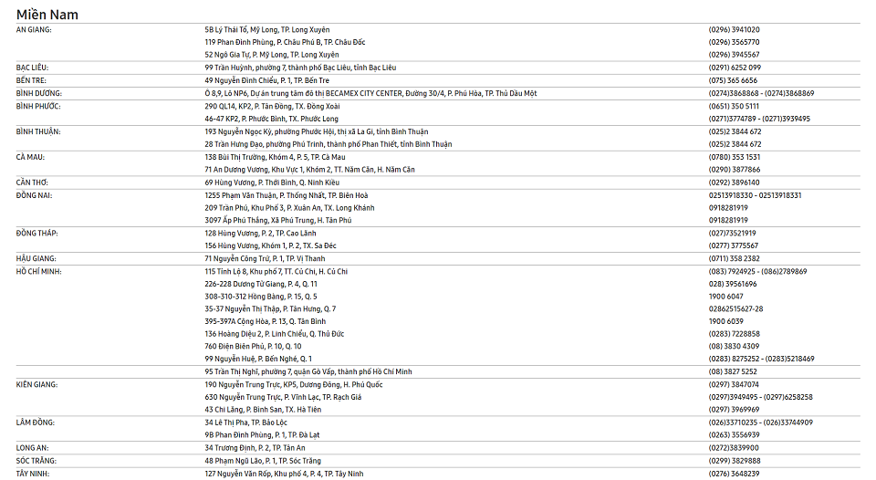 Trung tâm bảo hành điện thoại Samsung nằm ở đâu? Trung tâm bảo hành điện thoại Samsung nằm ở đâu?