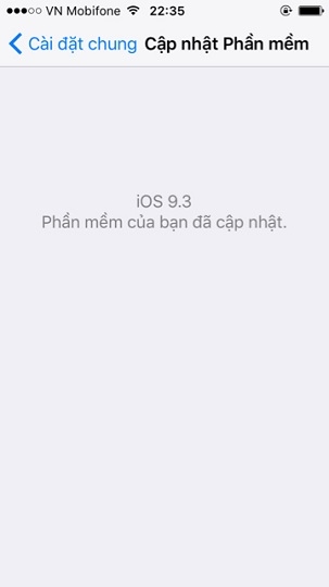 chặn cập nhật iOS