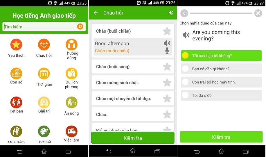 Tải về phần mềm học tiếng Anh trên điện thoại