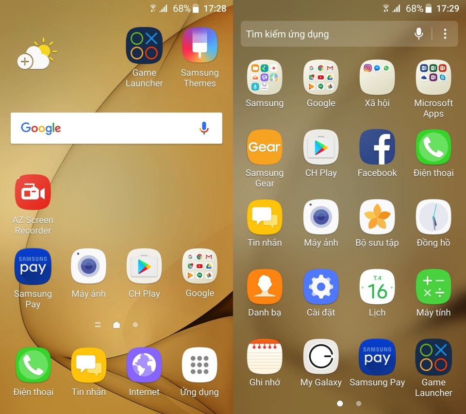 Toàn bộ icon đã được thiết kế đồng bộ