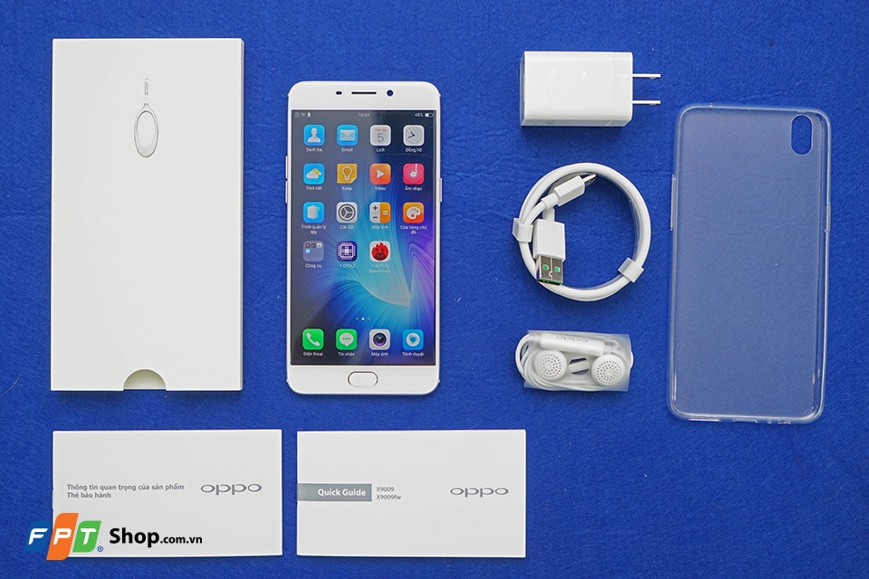 Tất cả phụ kiện bên trong hộp Oppo F1 Plus Tất cả phụ kiện bên trong hộp Oppo F1 Plus