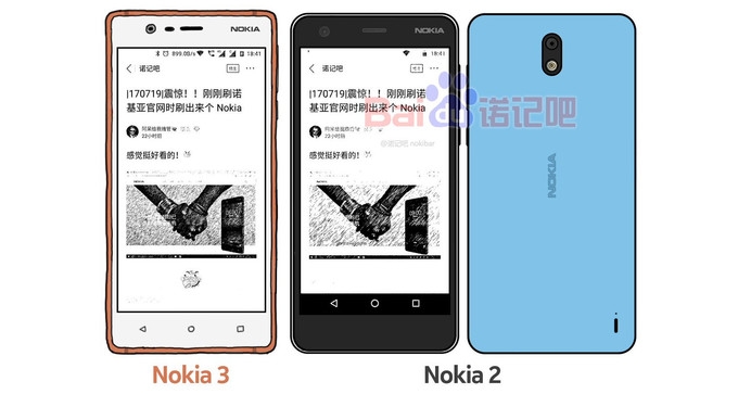 Smartphone giá rẻ Nokia 2 lộ ảnh mới với màu sắc hấp dẫn