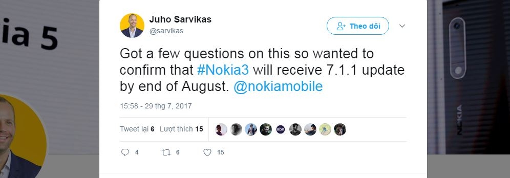 Ai đang chuẩn bị hay đang dùng Nokia 3 sẽ vui vì thông tin này