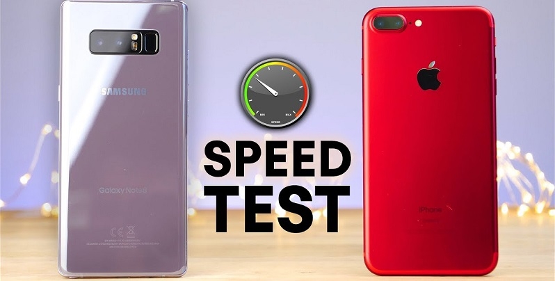 Galaxy Note 8 và iPhone 7 Plus đọ tốc độ xử lý ứng dụng thực tế, mèo nào cắn mỉu nào?
