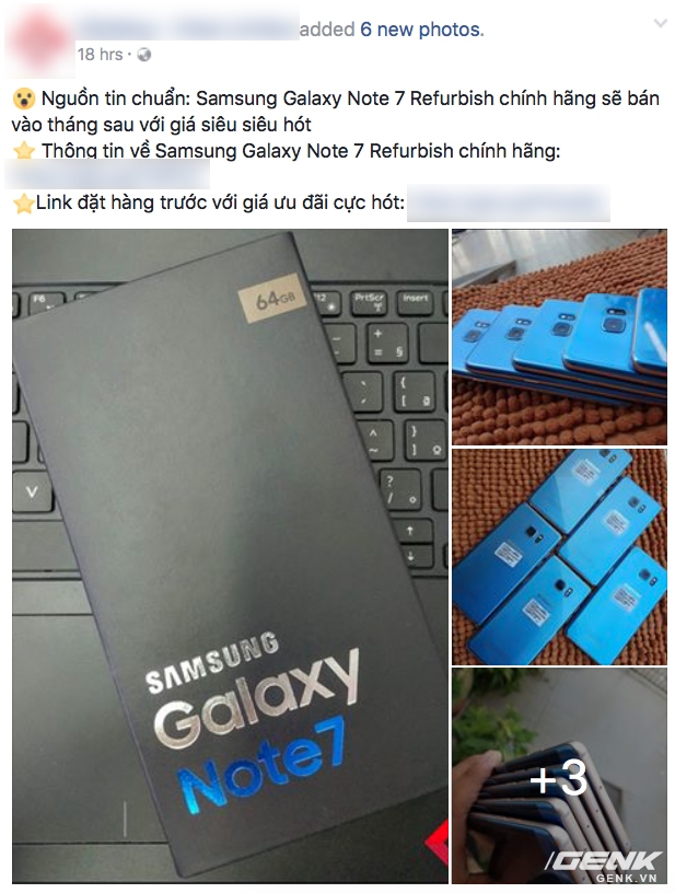 Galaxy Note 7 tân trang sắp bán ra tại Việt Nam với giá bán phải chăng Galaxy Note 7 tân trang sắp bán ra tại Việt Nam với giá bán phải chăng