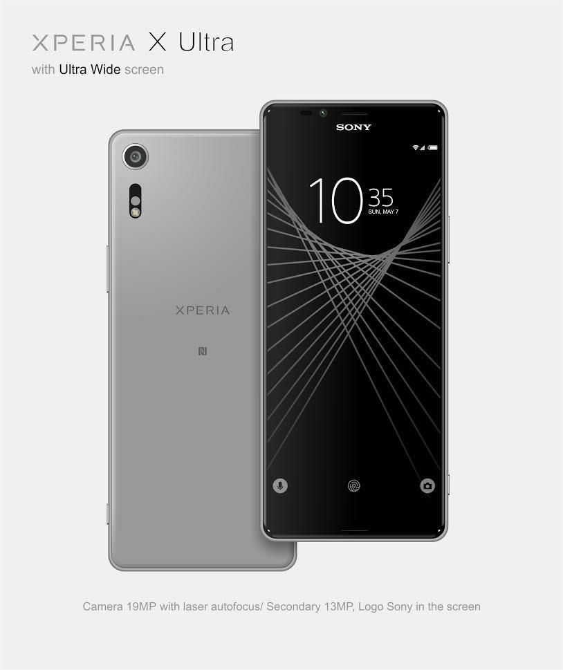 Sony Xperia X Ultra bỗng dưng xuất hiện cực đẹp, màn hình tỷ lên 18:9 siêu rộng