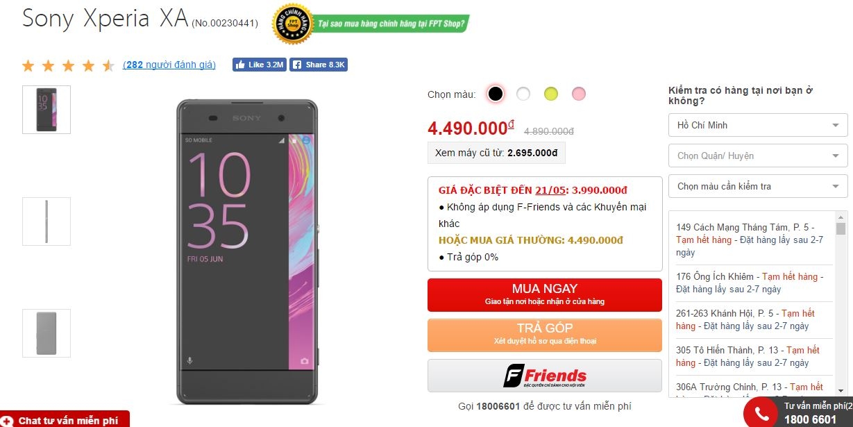 Smartphone Sony rẻ nhất hiện nay tiếp tục được hạ giá trong 2 ngày cuối tuần