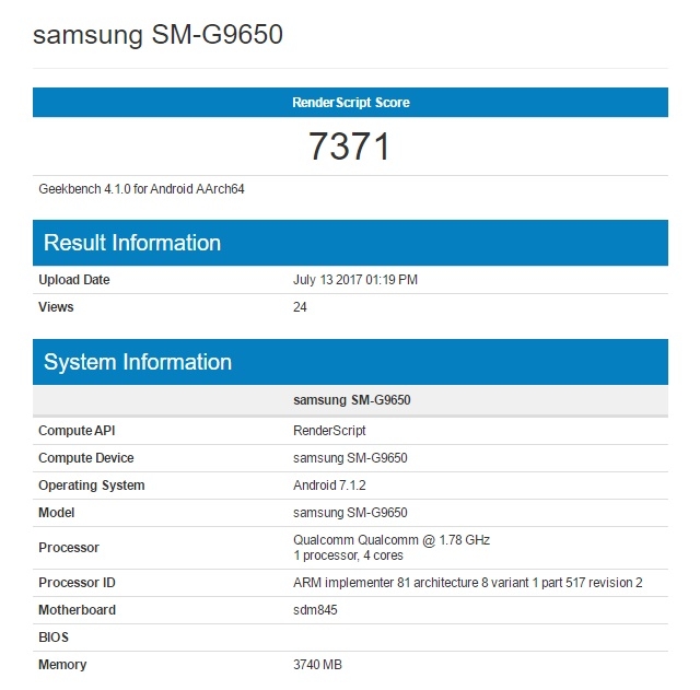 Galaxy S9 chạy chip Snapdragon 845 vừa lộ điểm số sức mạnh ấn tượng