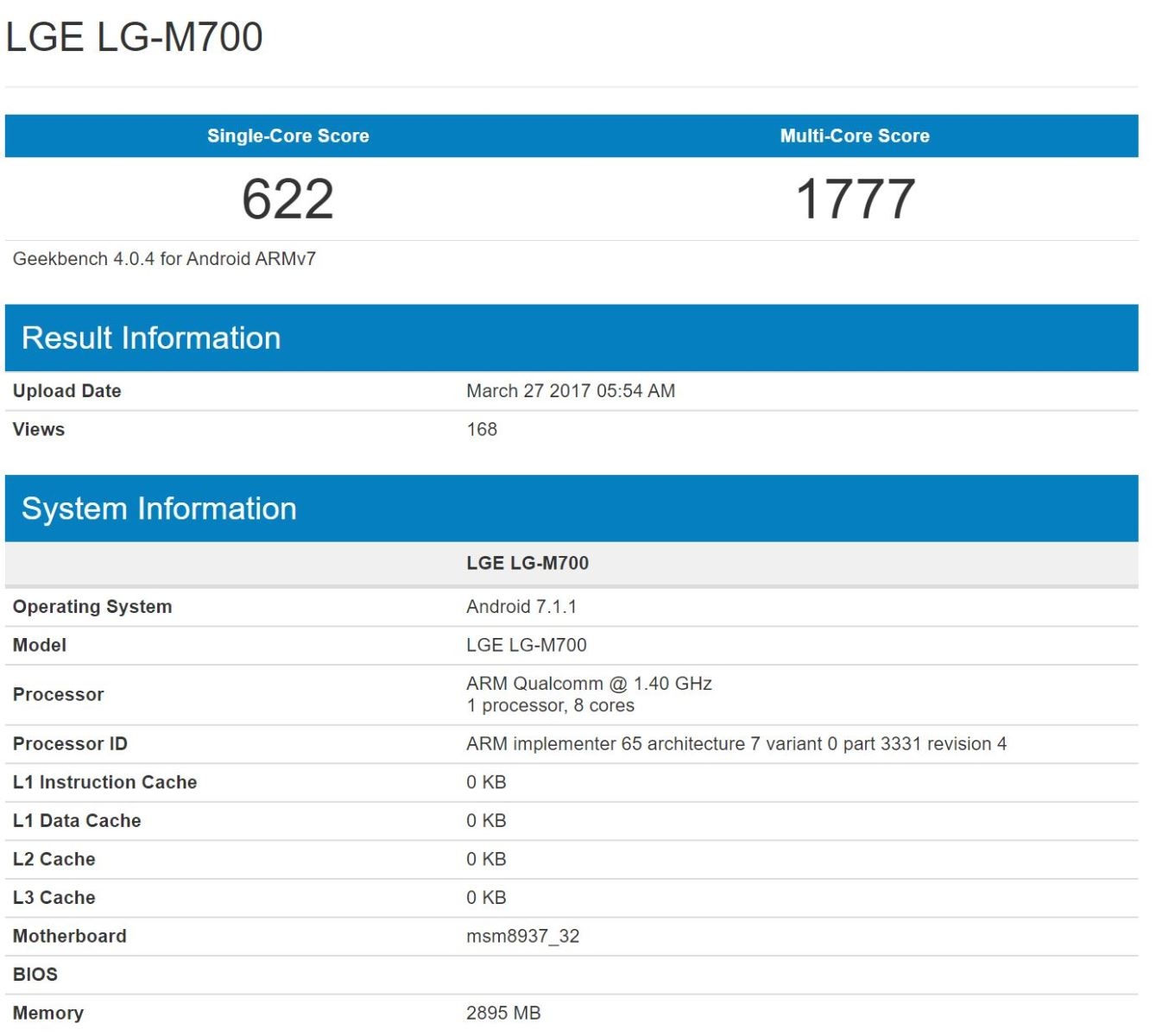 LG Q6 lộ cấu hình và điểm sức mạnh trên Geekbench, sẽ là một smartphone giá rẻ LG Q6 lộ cấu hình và điểm sức mạnh trên Geekbench, sẽ là một smartphone giá rẻ