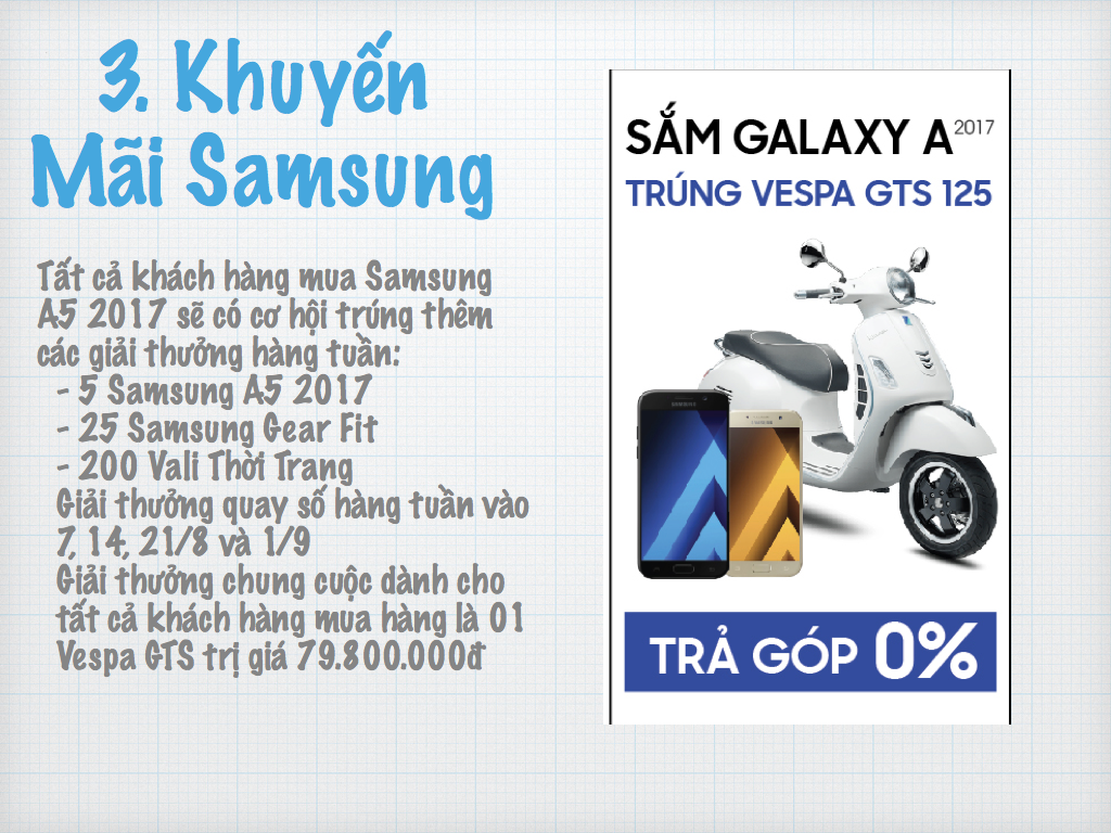 Mua Galaxy A5 2017 chống nước IP68, camera 16/16 MP có cơ hội nhận quà khủng, nhanh tay lên thời gian có hạn
