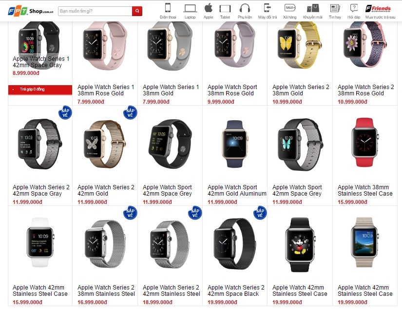 Apple Watch mới bắt đầu lên kệ tại VN, giá từ 7,99 triệu đồng