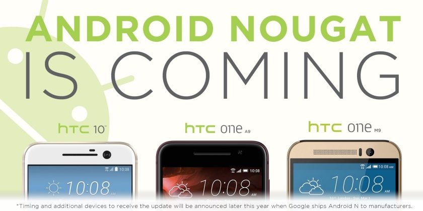 HTC 10 cũng sẵn sàng lên đời Android 7.0