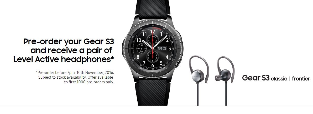 Samsung Gear S3 bắt đầu cho phép đặt hàng trước