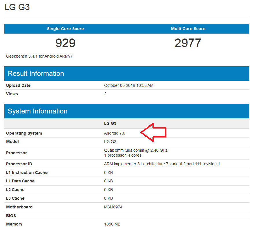 LG G3 cũng sắp được lên đời Android 7.0