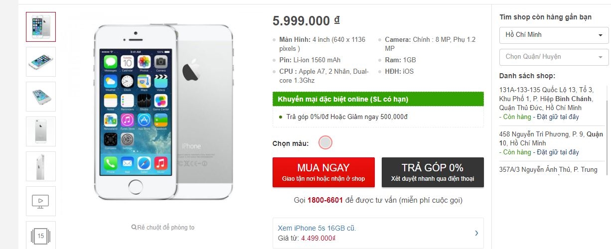 iPhone 5s