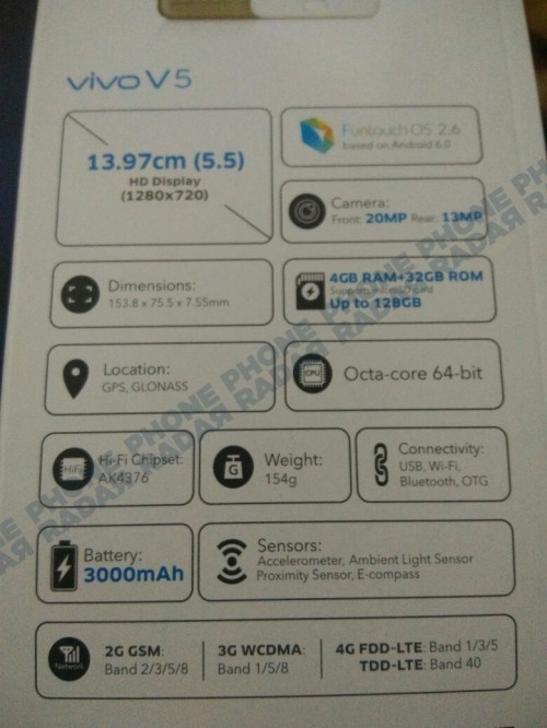 OPPO F1s chưa là gì đâu, Vivo V5 và V5 Plus có camera selfie lên tới 20MP