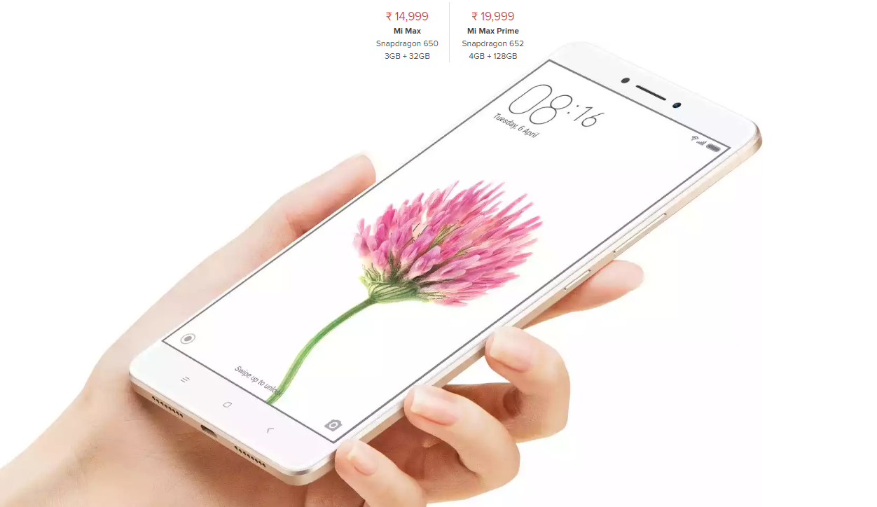 Xiaomi bất ngờ tung “bé bự” Mi Max Prime với RAM 4 GB, ROM 128 GB