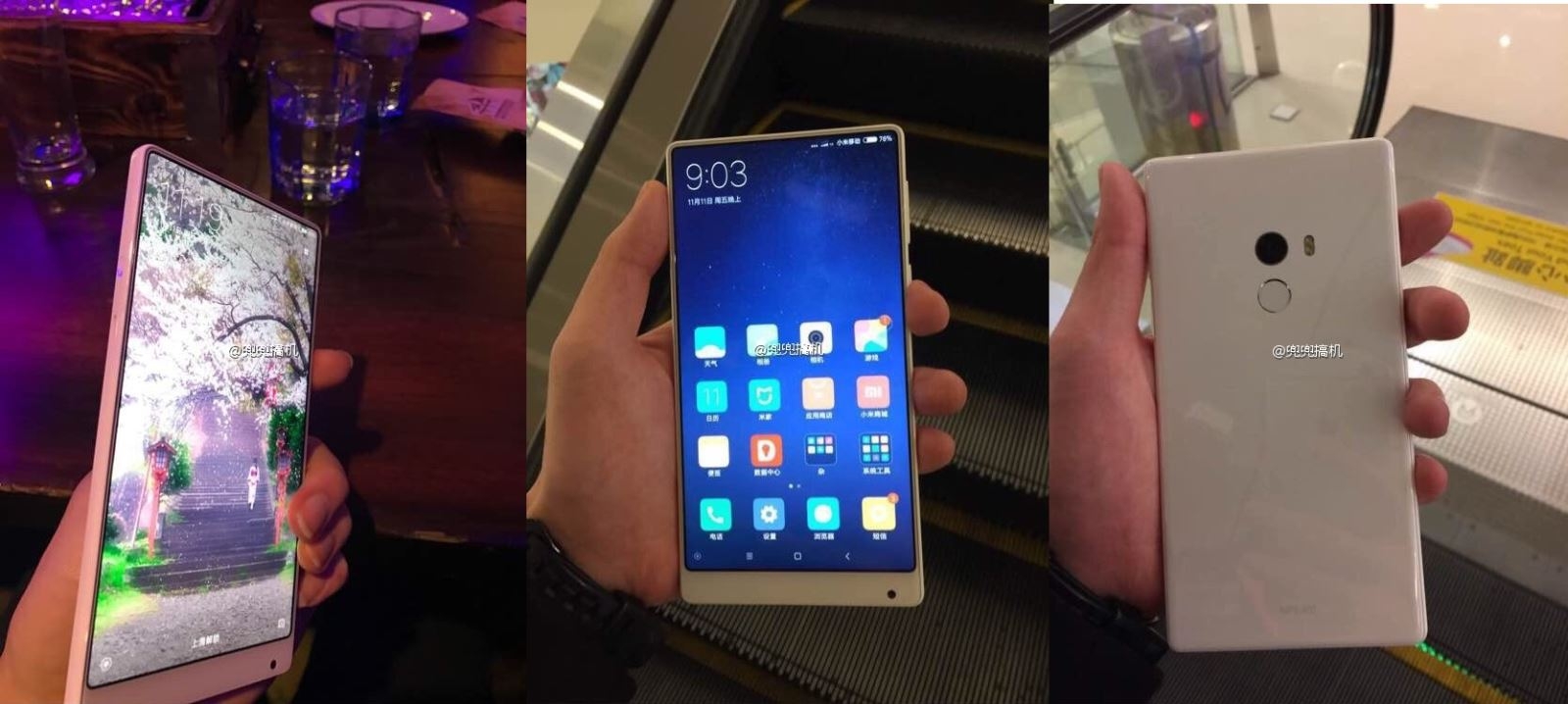 Xiaomi Mi MIX bất ngờ lộ thêm bản màu trắng tinh khôi đẹp mắt