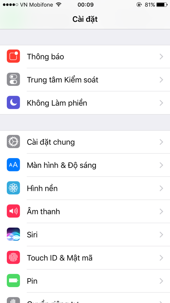 Hướng dẫn cân chỉnh màu sắc màn hình trên iOS 10