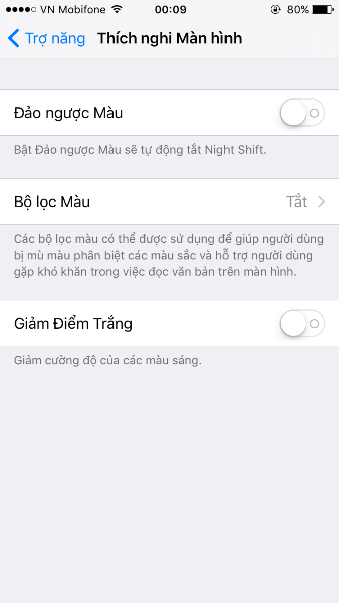 Hướng dẫn cân chỉnh màu sắc màn hình trên iOS 10