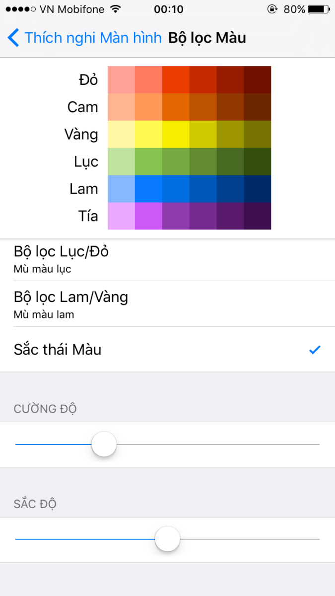 Hướng dẫn cân chỉnh màu sắc màn hình trên iOS 10