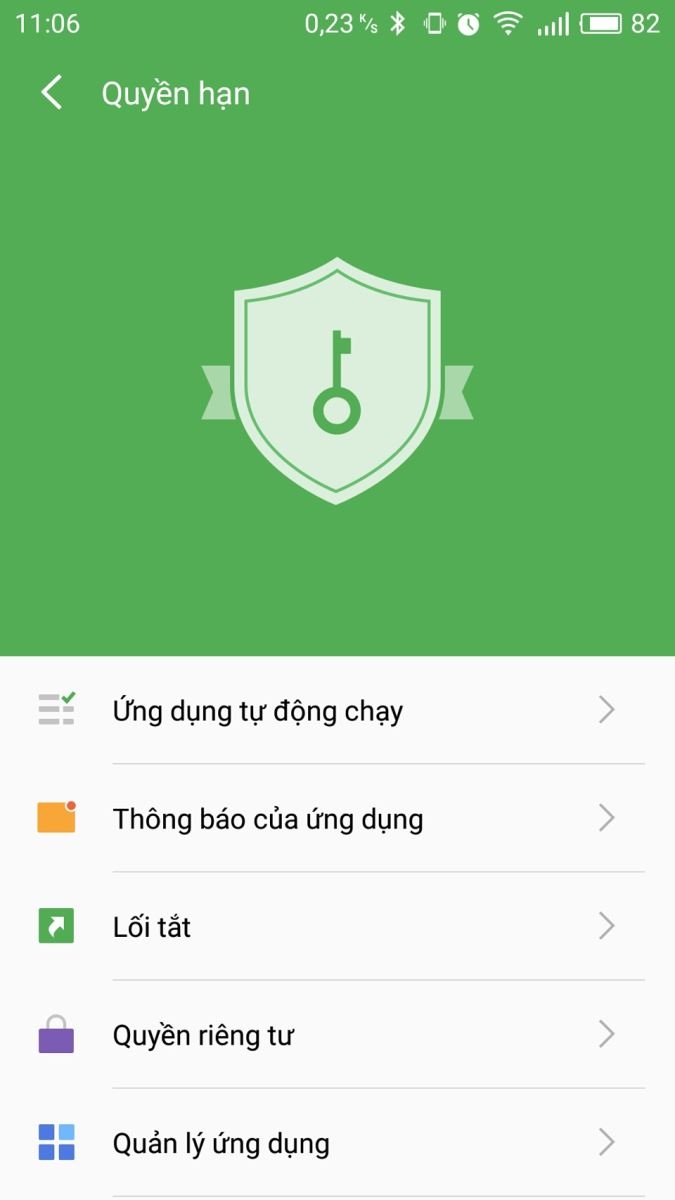 Quản lý quyền hạn của các ứng dụng